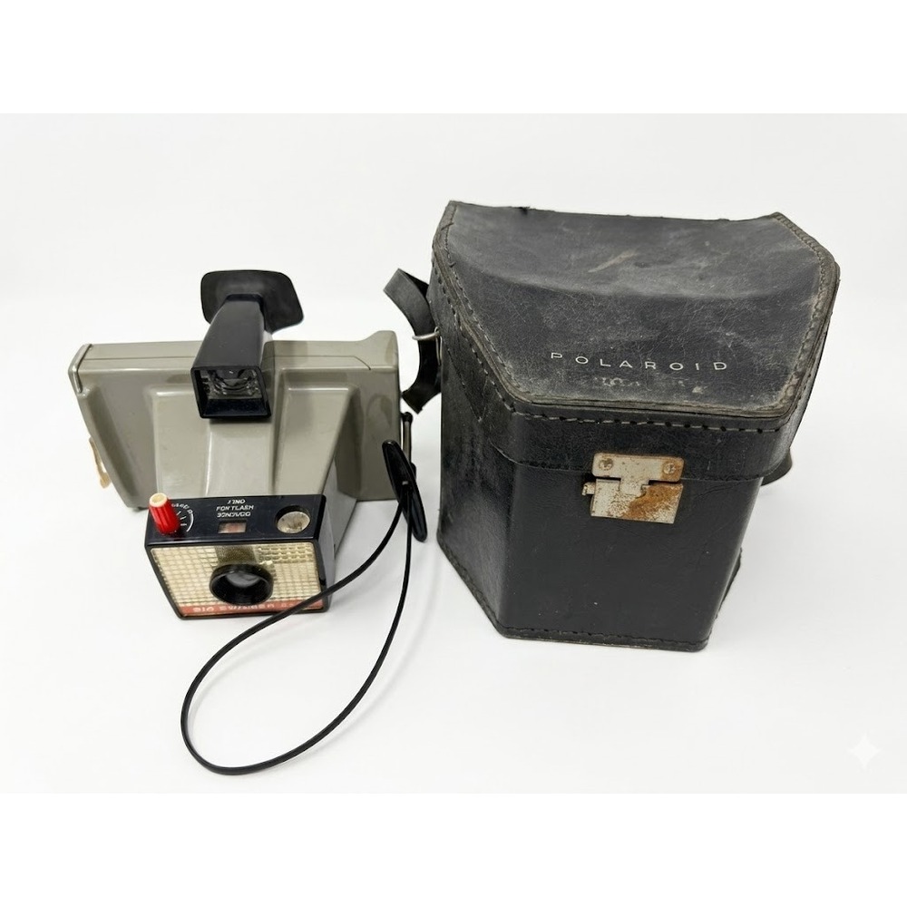 Vintage Polaroid Big Swinger 3000 Land Camera with Original Carrying Case
